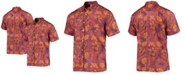 Wes & Willy Men's Maroon Minnesota Golden Gophers Vintage-Like Floral Button-Up Shirt